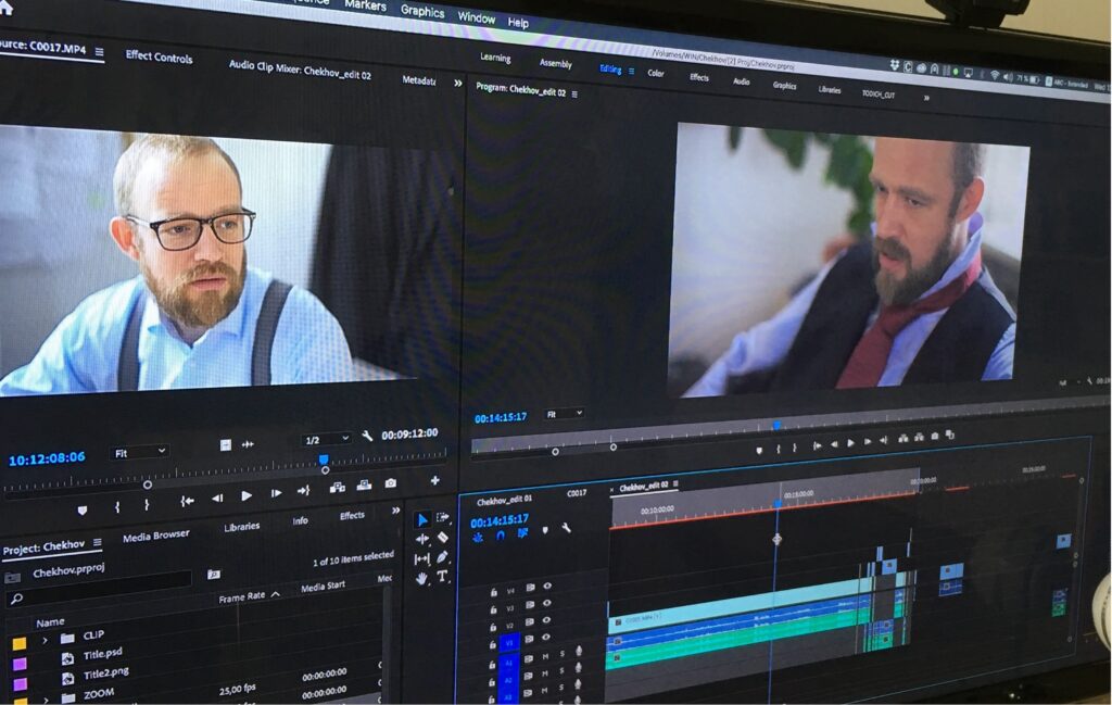 Actor Philipp Bruno Rowe about how to work with an acting coach. Playing the Ivan Ivanovitsch Tolkatschow in Anton Chekhovs play. 