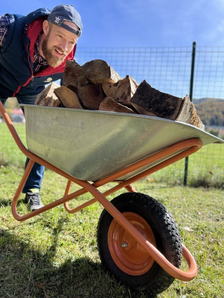 Chopping wood in the mountains of Montenegro is my best mental training